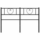 vidaXL fekete fém csere fejtámla 135 cm