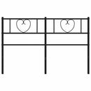 vidaXL fekete fém csere fejtámla 140 cm
