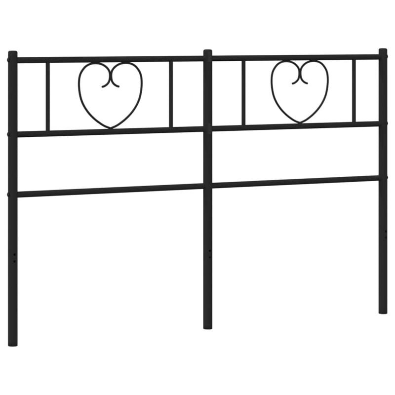 vidaXL fekete fém fejtámla 160 cm