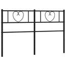 vidaXL fekete fém csere fejtámla 160 cm