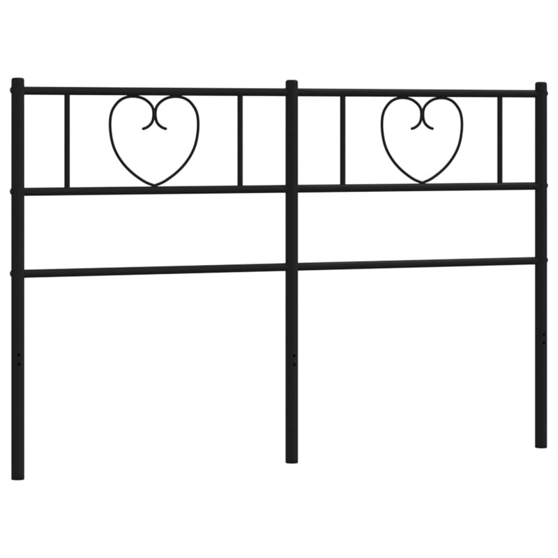vidaXL fekete fém fejtámla 160 cm