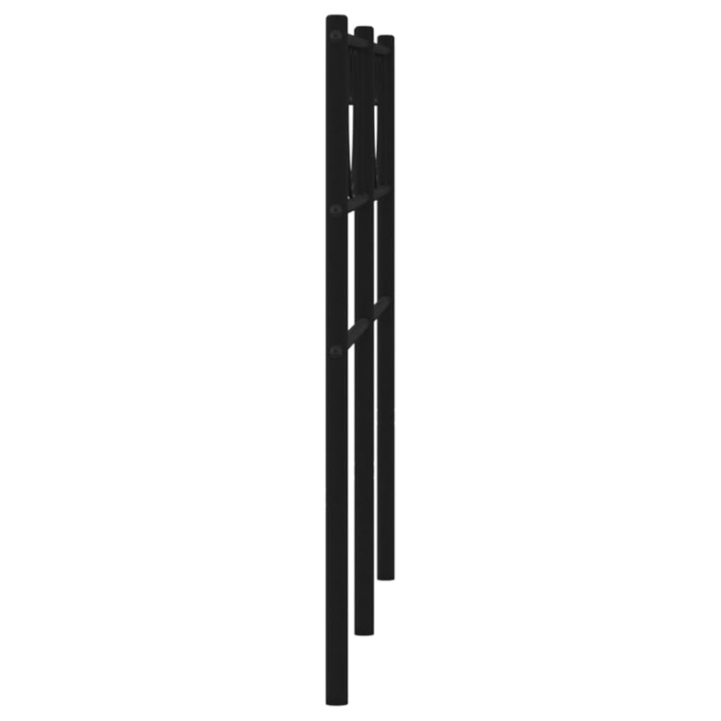 vidaXL fekete fém fejtámla 160 cm