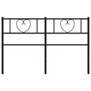 vidaXL fekete fém csere fejtámla 160 cm