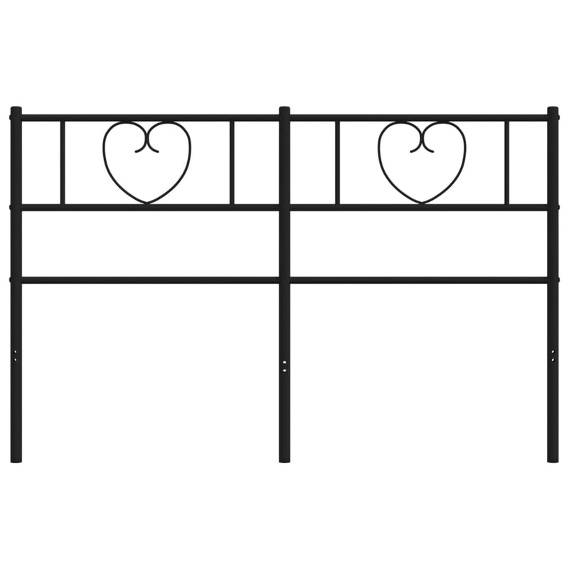 vidaXL fekete fém fejtámla 160 cm