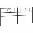 vidaXL fekete fém csere fejtámla 180 cm