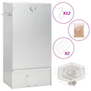 vidaXL horganyzott acél BBQ füstölőkemence hidegfüst-generátorral