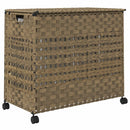 vidaXL rattan szennyeskosár kerekekkel 66x35x60 cm