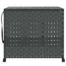 vidaXL szürke rattan szennyeskosár kerekekkel 66x35x60 cm