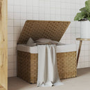 vidaXL polyrattan szennyeskosár fedéllel 55,5 x 35 x 34 cm
