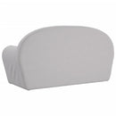 vidaXL 2-személyes világosszürke puha plüss gyerekkanapé