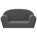 vidaXL kétszemélyes antracitszürke puha plüss gyerekkanapé