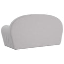 vidaXL 2-személyes világosszürke plüss gyerek kanapéágy