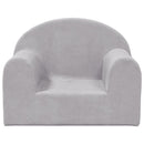 vidaXL világosszürke puha plüss gyerekkanapé