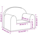 vidaXL világosszürke puha plüss gyerekkanapé