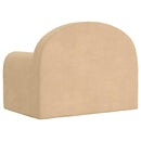 vidaXL Gyermek kanapé krém puha plüss