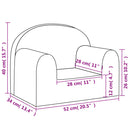 vidaXL kék puha plüss gyerekkanapé