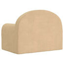 vidaXL Gyerek kanapéágy krém puha plüss