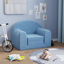 vidaXL kék puha plüss gyerek kanapéágy