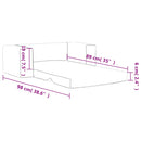 vidaXL 2-személyes kék puha plüss gyerekkanapéágy