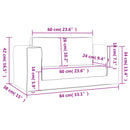 vidaXL 2-személyes világosszürke plüss gyerek kanapéágy