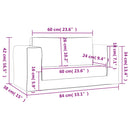 vidaXL 2-személyes kék puha plüss gyerekkanapéágy