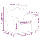 vidaXL világosszürke csillagmintás puha plüss gyerekkanapé