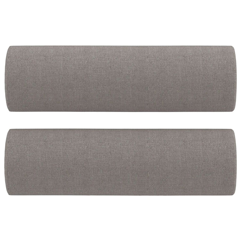 vidaXL 2 személyes tópszínű szövet kanapé díszpárnákkal 120 cm
