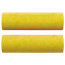 vidaXL 3 személyes sárga bársony kanapé díszpárnákkal 180 cm