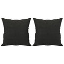 vidaXL 2 személyes fekete szövet kanapé díszpárnákkal 120 cm