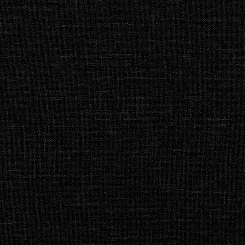 vidaXL 2 személyes fekete szövet kanapé díszpárnákkal 120 cm