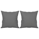 vidaXL 2 személyes sötétszürke párnás mikroszálas szövetkanapé 120 cm