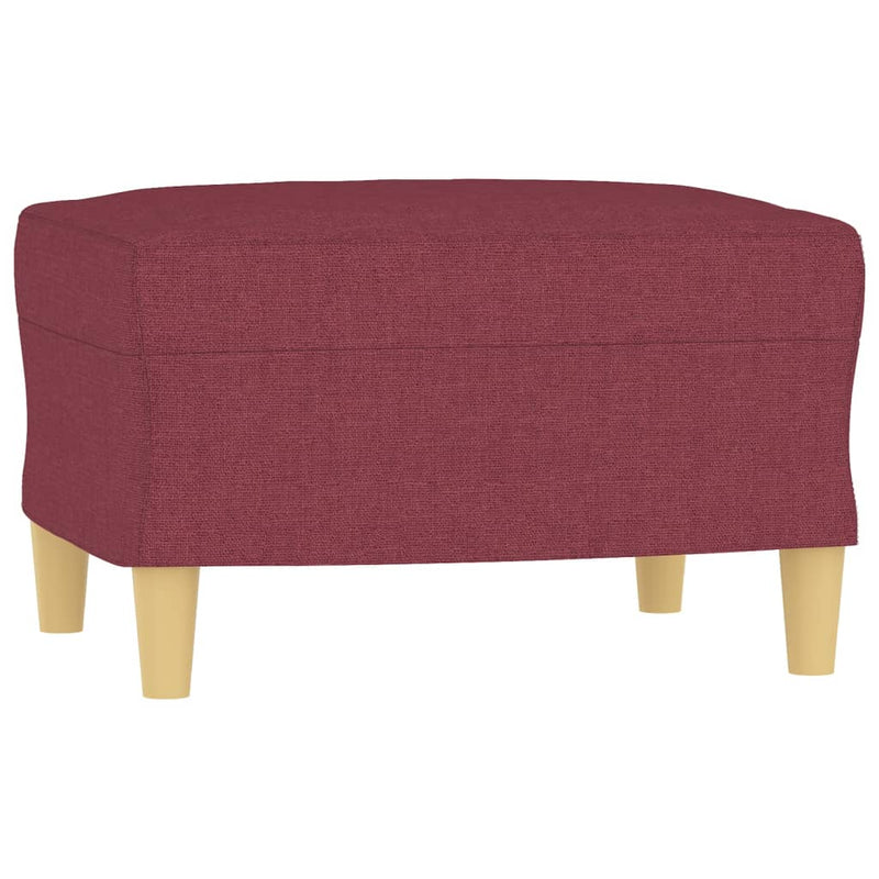 vidaXL bordó szövet kanapéfotel lábtartóval 60 cm