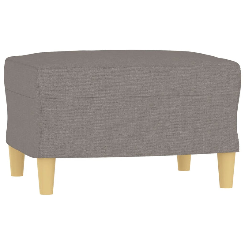 vidaXL tópszínű szövet kanapéfotel lábtartóval 60 cm
