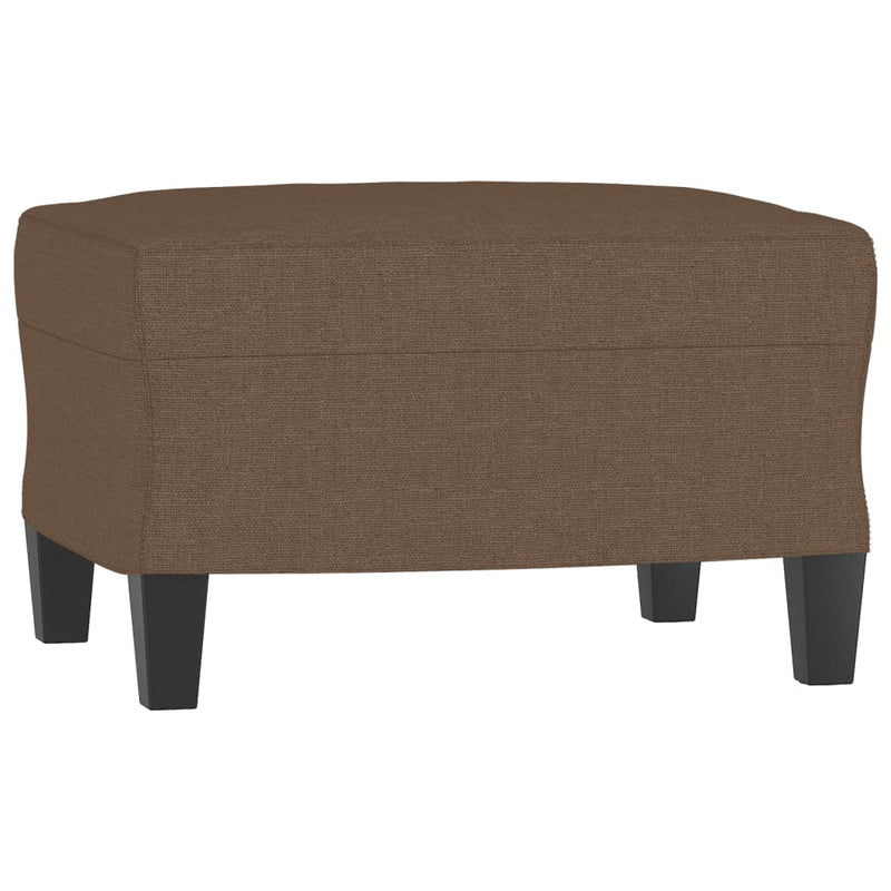 vidaXL barna szövet kanapéfotel lábtartóval 60 cm