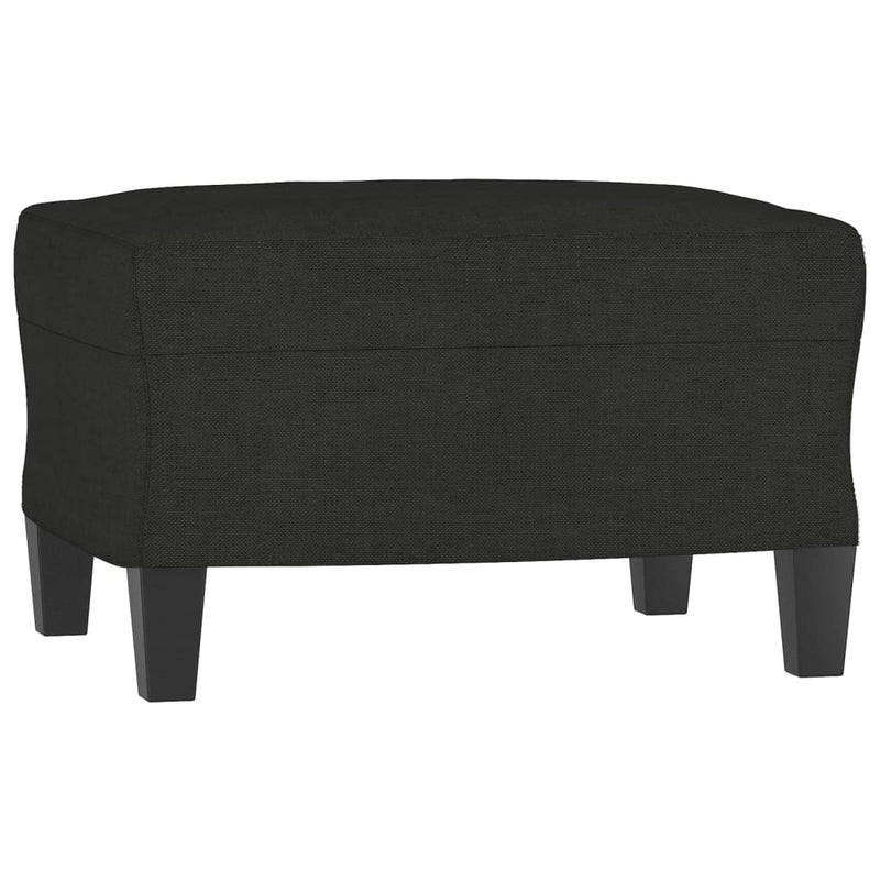 vidaXL fekete szövet kanapéfotel lábtartóval 60 cm