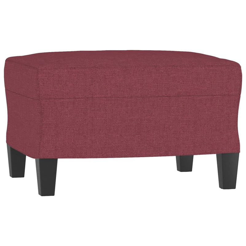 vidaXL bordó szövet kanapéfotel lábtartóval 60 cm