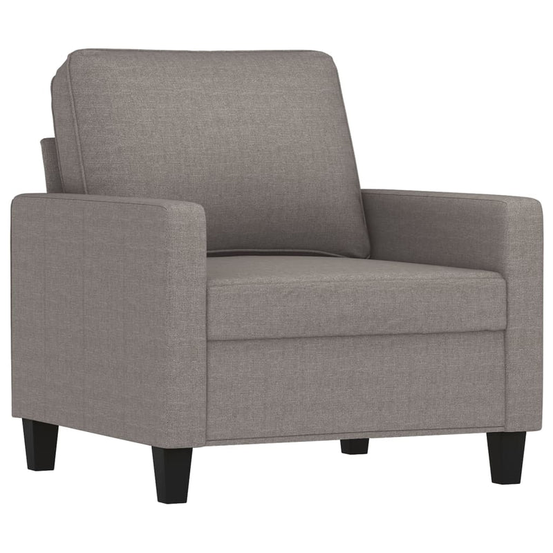 vidaXL tópszínű szövet kanapéfotel lábtartóval 60 cm