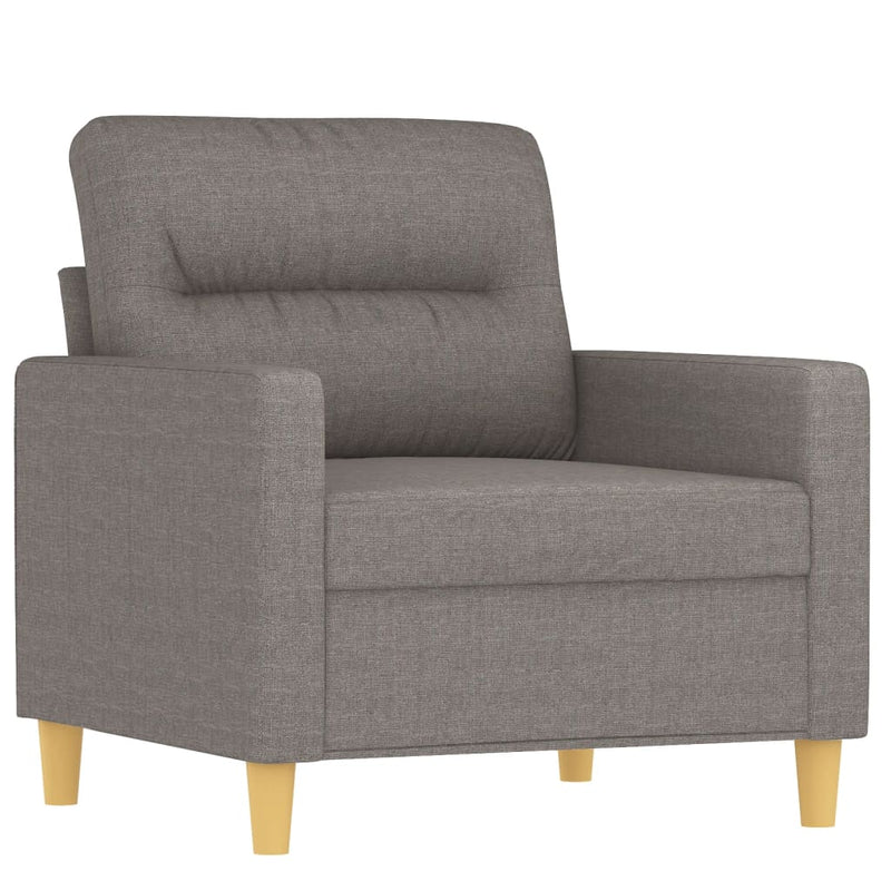 vidaXL tópszínű szövet kanapéfotel lábtartóval 60 cm