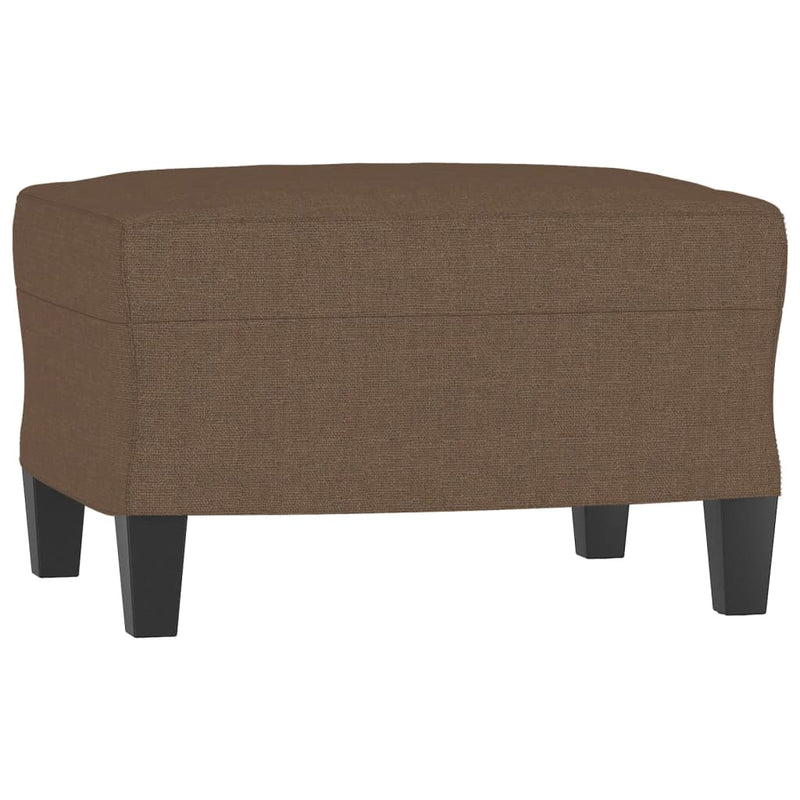 vidaXL barna szövet kanapéfotel lábtartóval 60 cm