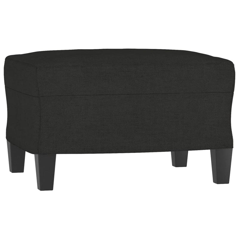 vidaXL fekete szövet kanapéfotel lábtartóval 60 cm