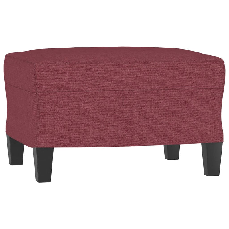 vidaXL bordó szövet kanapéfotel lábtartóval 60 cm