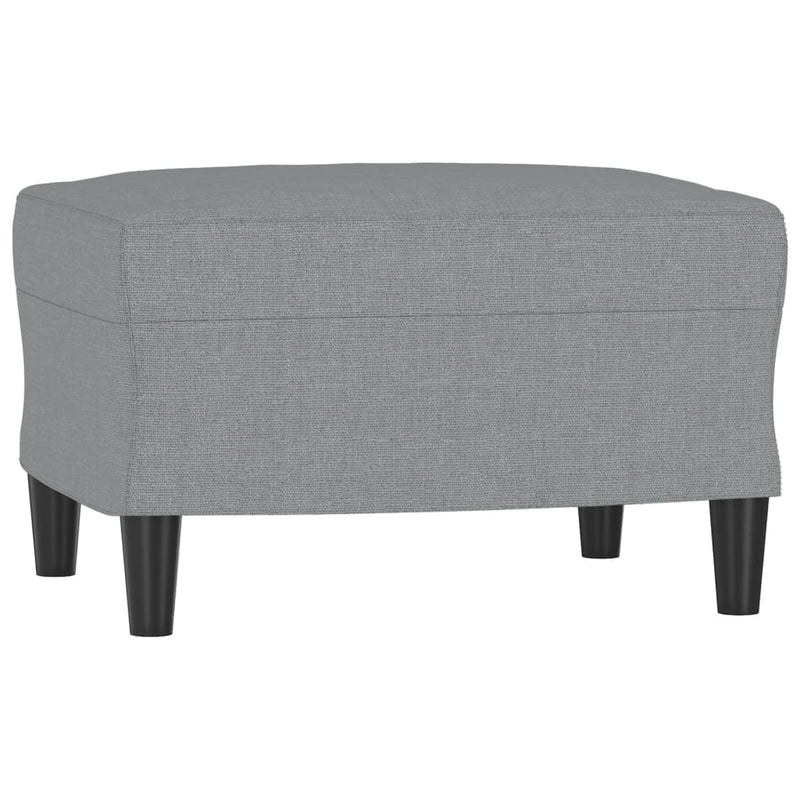 vidaXL világosszürke szövet kanapéfotel lábtartóval 60 cm