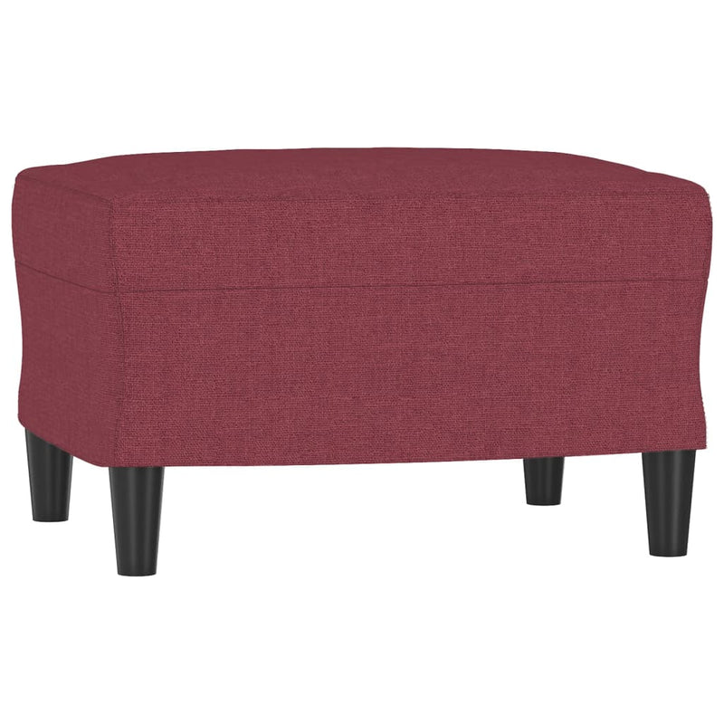 vidaXL bordó szövet kanapéfotel lábtartóval 60 cm