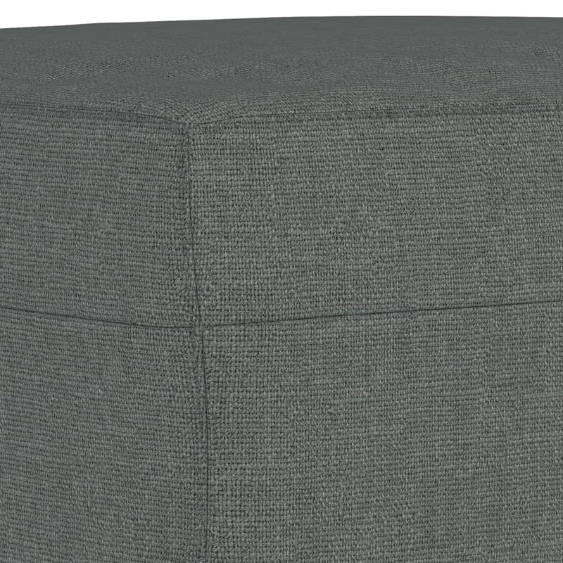 vidaXL sötétszürke szövet kanapéfotel lábtartóval 60 cm