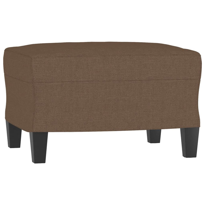 vidaXL barna szövet kanapéfotel lábtartóval 60 cm