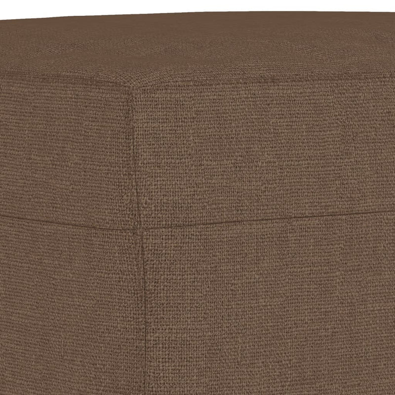 vidaXL barna szövet kanapéfotel lábtartóval 60 cm