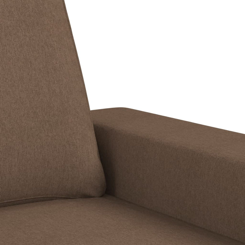 vidaXL barna szövet kanapéfotel lábtartóval 60 cm