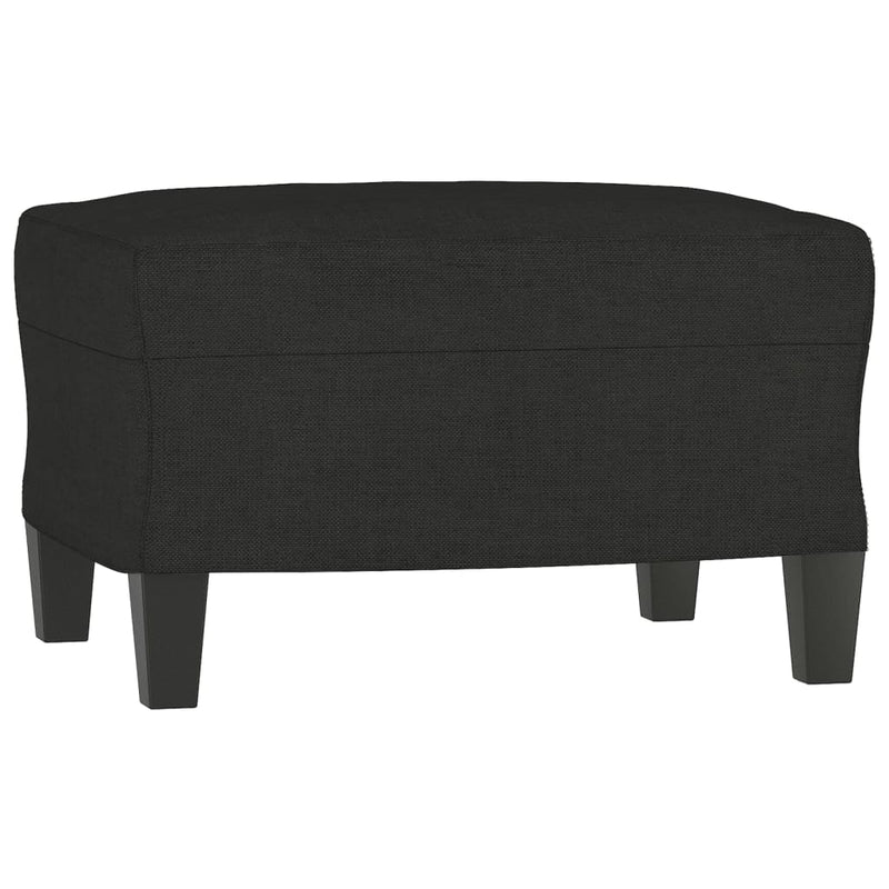 vidaXL fekete szövet kanapéfotel lábtartóval 60 cm