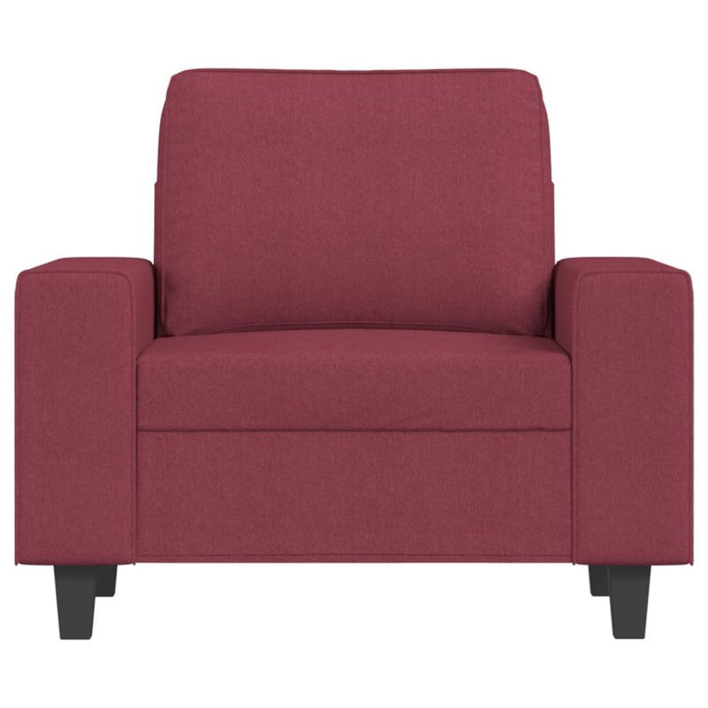 vidaXL bordó szövet kanapéfotel lábtartóval 60 cm