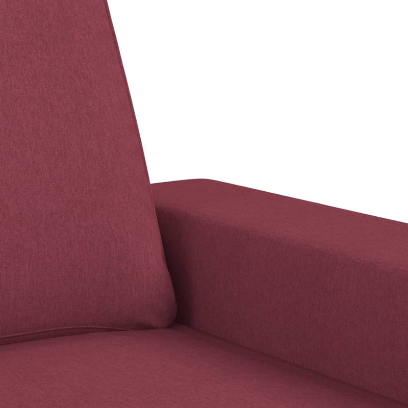 vidaXL bordó szövet kanapéfotel lábtartóval 60 cm